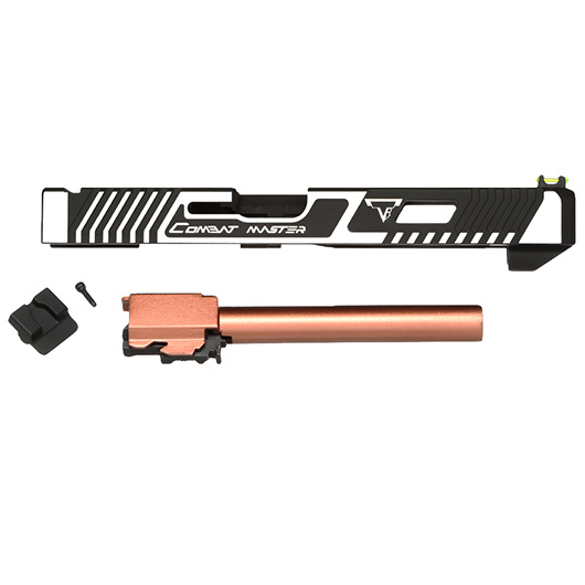 APS / EMG TTI Combat Master Aluminium Schlitten Set f. TM G17 / APS ACP / APS XTP silber Bild 3