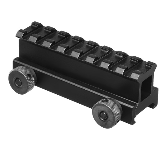 MET QD Scope-Riser 8 Slots / 85 mm mit 25 mm / 1 Zoll Erhhung f. 20 - 22 mm Schienen schwarz Bild 6