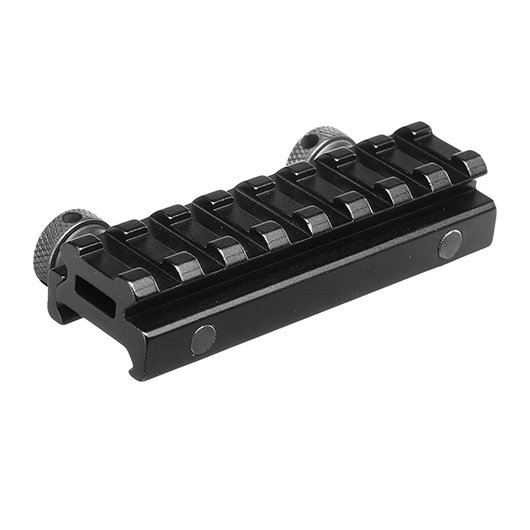 MET QD Scope-Riser 8 Slots / 85 mm mit 12 mm / 0,5 Zoll Erhhung f. 20 - 22 mm Schienen schwarz Bild 1