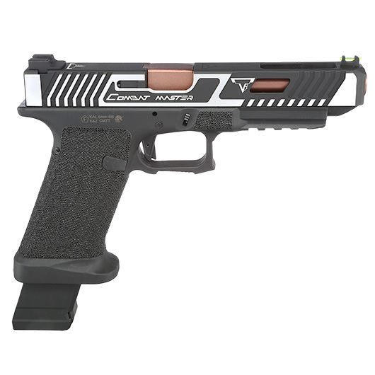 APS / EMG TTI Custom Combat Master D-Mod mit Metallschlittten CO2BB 6mm BB silber Bild 3