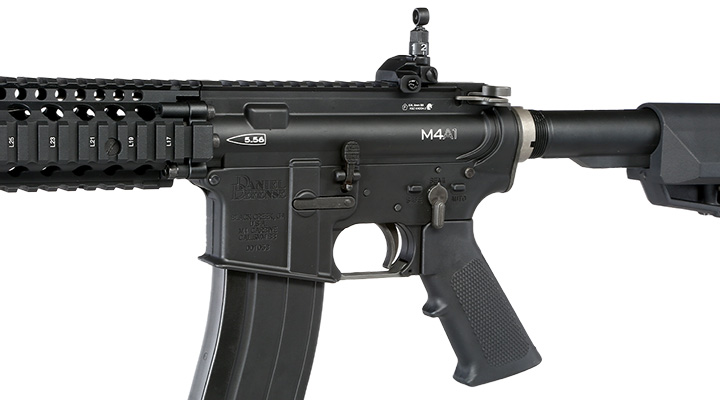 King Arms / EMG Daniel Defense M4A1 RIS II FSP Vollmetall Gas-Blow-Back 6mm BB schwarz Bild 7