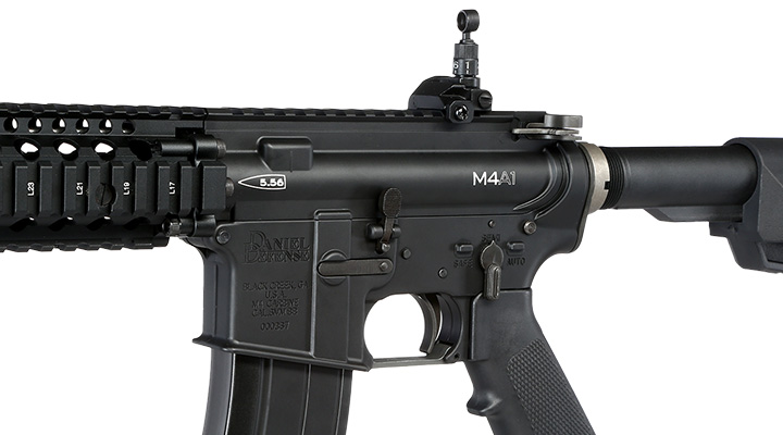 King Arms / EMG Daniel Defense M4A1 RIS II Vollmetall Gas-Blow-Back 6mm BB schwarz Bild 7
