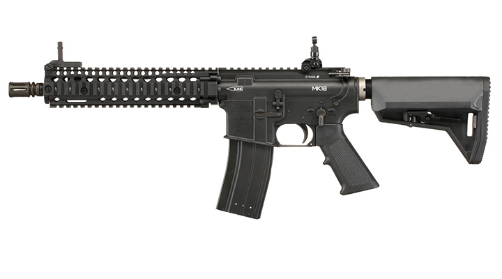 King Arms / EMG Daniel Defense MK18 MOD1 Vollmetall Gas-Blow-Back 6mm BB schwarz Bild 1