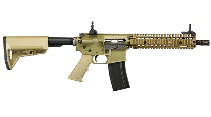 King Arms / EMG Daniel Defense MK18 MOD1 Vollmetall Gas-Blow-Back 6mm BB Dark Earth Bild 2