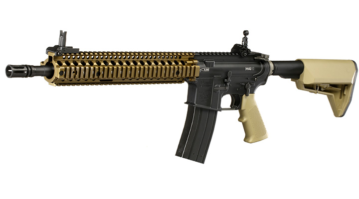 King Arms / EMG Daniel Defense M4A1 RIS II Vollmetall Gas-Blow-Back 6mm BB Dualtone