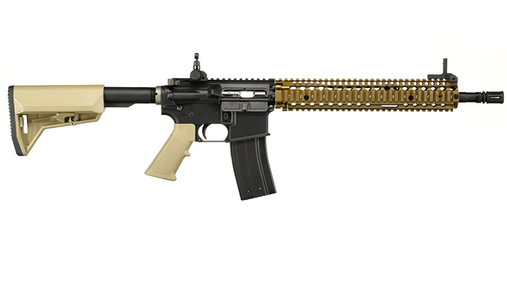 King Arms / EMG Daniel Defense M4A1 RIS II Vollmetall Gas-Blow-Back 6mm BB Dualtone Bild 2