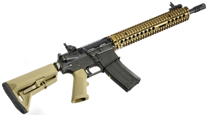 King Arms / EMG Daniel Defense M4A1 RIS II Vollmetall Gas-Blow-Back 6mm BB Dualtone Bild 4