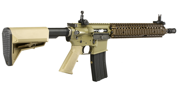 King Arms / EMG Daniel Defense M4A1 RIS II Vollmetall Gas-Blow-Back 6mm BB Dark Earth Bild 3