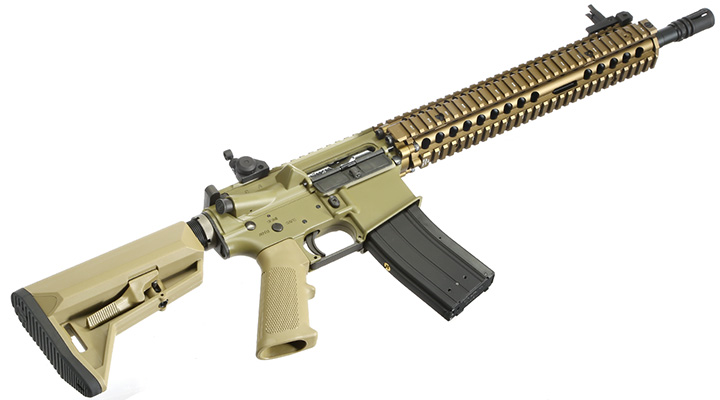King Arms / EMG Daniel Defense M4A1 RIS II Vollmetall Gas-Blow-Back 6mm BB Dark Earth Bild 4