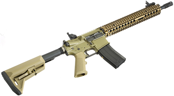 King Arms / EMG Daniel Defense M4A1 RIS II Vollmetall Gas-Blow-Back 6mm BB Dark Earth Bild 5