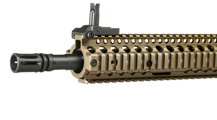 King Arms / EMG Daniel Defense M4A1 RIS II Vollmetall Gas-Blow-Back 6mm BB Dark Earth Bild 6