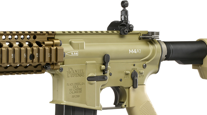 King Arms / EMG Daniel Defense M4A1 RIS II Vollmetall Gas-Blow-Back 6mm BB Dark Earth Bild 7