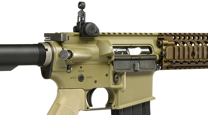 King Arms / EMG Daniel Defense M4A1 RIS II Vollmetall Gas-Blow-Back 6mm BB Dark Earth Bild 8