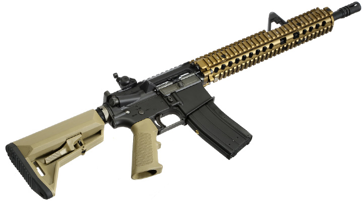 King Arms / EMG Daniel Defense M4A1 RIS II FSP Vollmetall Gas-Blow-Back 6mm BB Dualtone Bild 4