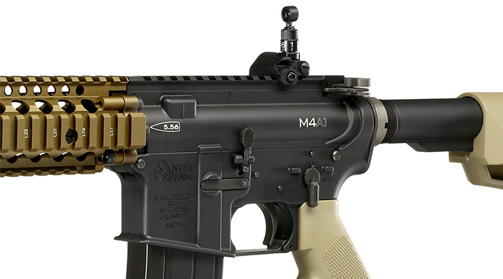 King Arms / EMG Daniel Defense M4A1 RIS II FSP Vollmetall Gas-Blow-Back 6mm BB Dualtone Bild 7