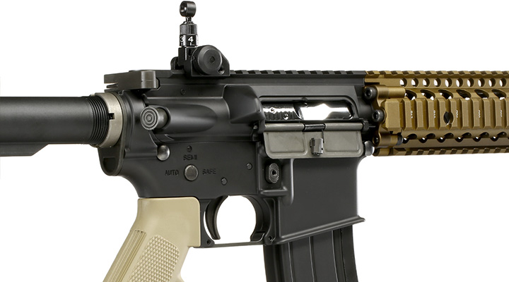 King Arms / EMG Daniel Defense M4A1 RIS II FSP Vollmetall Gas-Blow-Back 6mm BB Dualtone Bild 8
