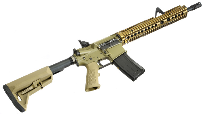 King Arms / EMG Daniel Defense M4A1 RIS II FSP Vollmetall Gas-Blow-Back 6mm BB Dark Earth Bild 5