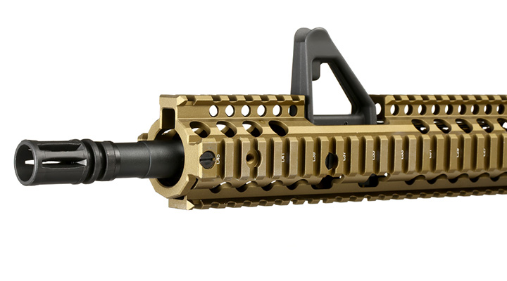 King Arms / EMG Daniel Defense M4A1 RIS II FSP Vollmetall Gas-Blow-Back 6mm BB Dark Earth Bild 6