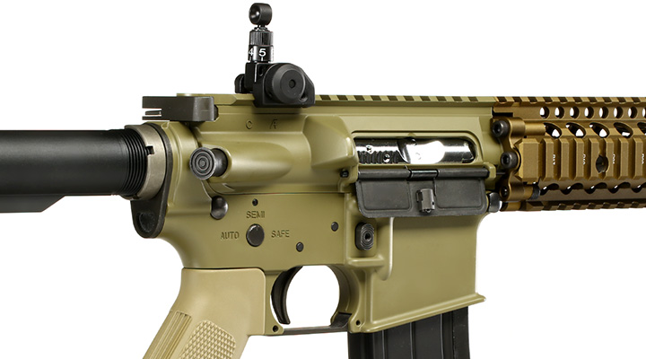 King Arms / EMG Daniel Defense M4A1 RIS II FSP Vollmetall Gas-Blow-Back 6mm BB Dark Earth Bild 8