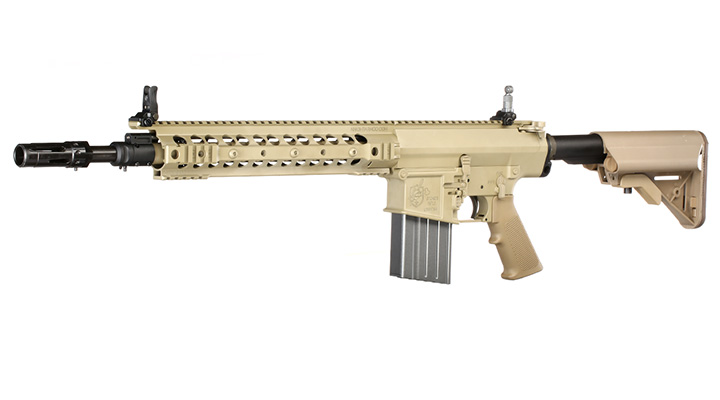 VFC KAC SR25 M110K1 ECC Enhanced Combat Carbine Vollmetall Gas-Blow-Back 6mm BB Tan