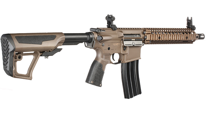 ICS / EMG Daniel Defense MK18 Vollmetall SSS-Mosfet 3.0 S-AEG 6mm BB coyote Bild 3