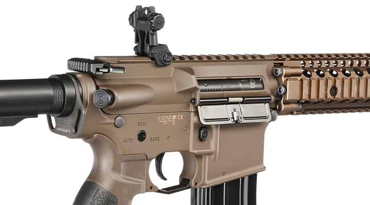 ICS / EMG Daniel Defense MK18 Vollmetall SSS-Mosfet 3.0 S-AEG 6mm BB coyote Bild 8