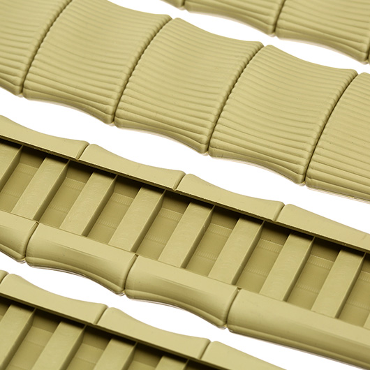 Max Tactical Rubber Bamboo Style Rail Covers (4 Stck) f. 20 - 22mm Schienen Tan Bild 3