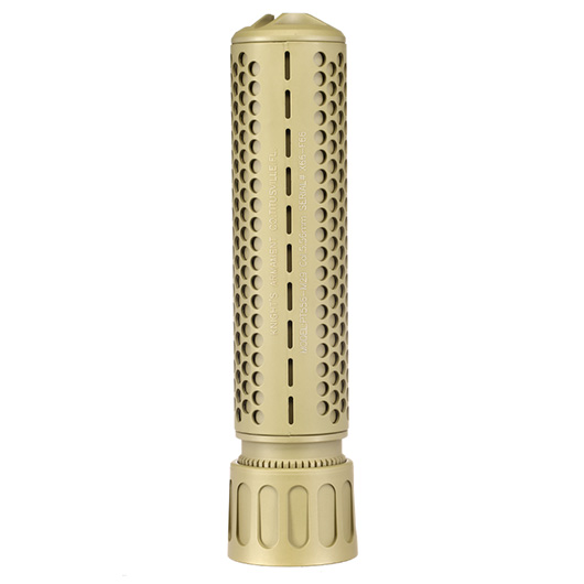 MadBull / Knight's Armament QDC Suppressor Quick Detach mit 3 Prong Flash-Hider 14mm+ Tan Bild 3