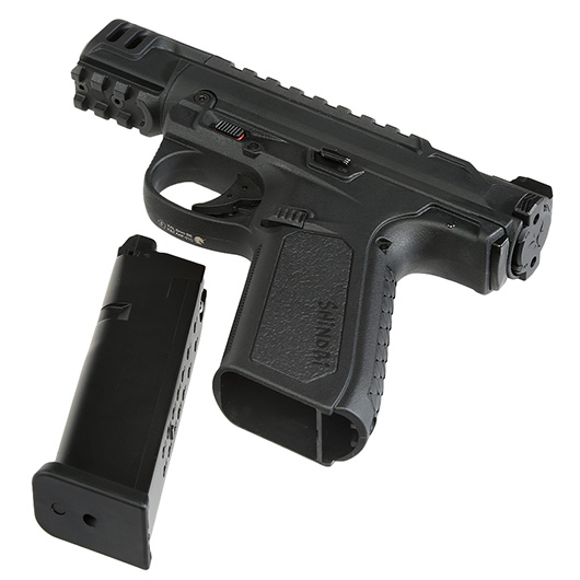Action Army AAP-01C Assassin Pistol Compact Polymer GBB 6mm BB schwarz Bild 6