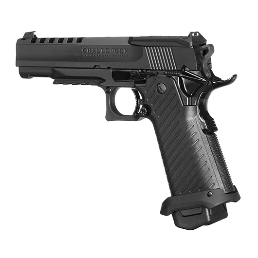 ICS BLE Hi-Capa Challenger m. Metallschlitten GBB 6mm BB schwarz Bild 8