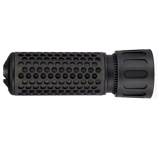 MadBull / Knight's Armament QDC CQB Suppressor Quick Detach mit 3 Prong Flash-Hider 14mm+ schwarz Bild 2