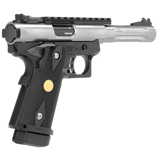 Wei-ETech Galaxy Hi-Capa 5.1 K-Frame Premium Metallschlitten GBB 6mm BB schwarz / silber - Short-Version Bild 4