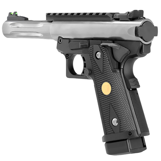 Wei-ETech Galaxy Hi-Capa 5.1 K-Frame Premium Metallschlitten GBB 6mm BB schwarz / silber - Short-Version Bild 8