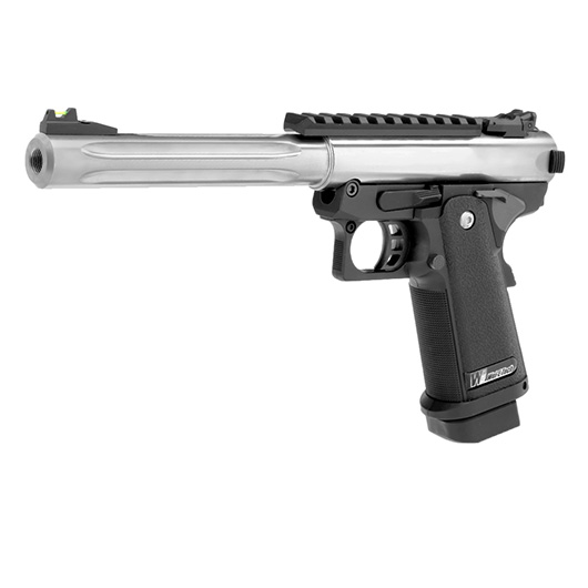 Wei-ETech Galaxy Hi-Capa 5.1 R-Frame Premium Metallschlitten GBB 6mm BB schwarz / silber - Long-Version