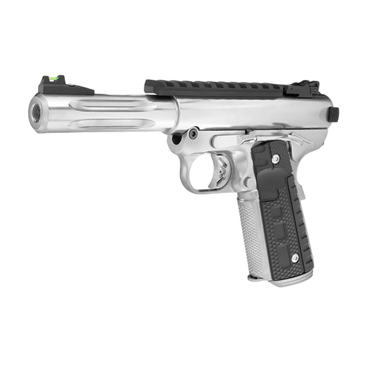 Wei-ETech Galaxy 1911 Premium Vollmetall GBB 6mm BB Satin-Chrome - Short-Version