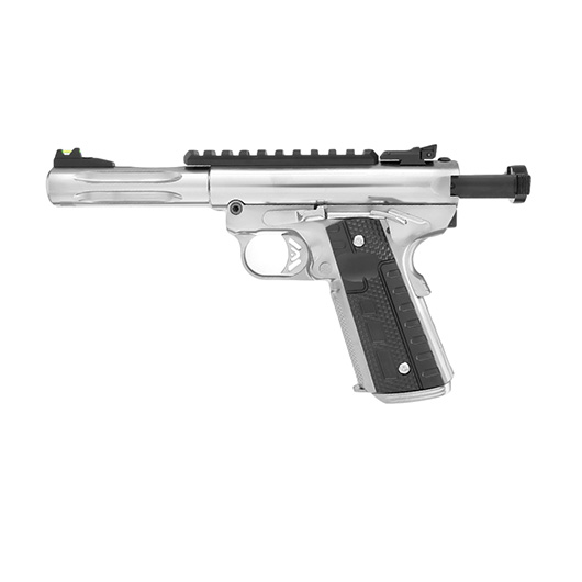 Wei-ETech Galaxy 1911 Premium Vollmetall GBB 6mm BB Satin-Chrome - Short-Version Bild 2