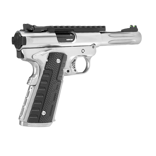 Wei-ETech Galaxy 1911 Premium Vollmetall GBB 6mm BB Satin-Chrome - Short-Version Bild 4