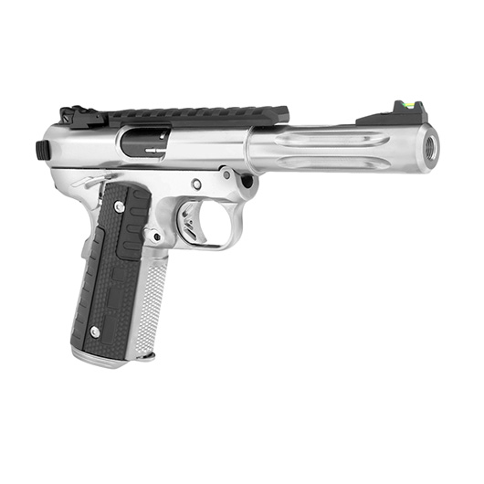 Wei-ETech Galaxy 1911 Premium Vollmetall GBB 6mm BB Satin-Chrome - Short-Version Bild 7