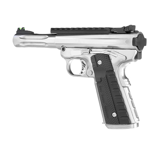 Wei-ETech Galaxy 1911 Premium Vollmetall GBB 6mm BB Satin-Chrome - Short-Version Bild 8