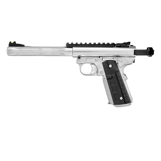 Wei-ETech Galaxy 1911 Premium Vollmetall GBB 6mm BB Satin-Chrome - Long-Version Bild 2