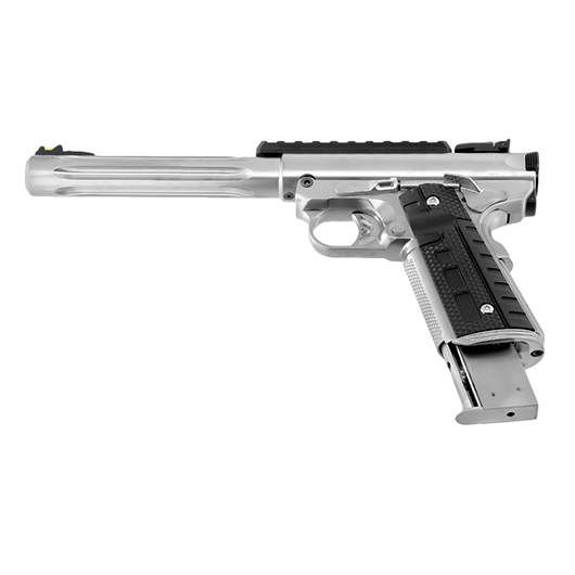 Wei-ETech Galaxy 1911 Premium Vollmetall GBB 6mm BB Satin-Chrome - Long-Version Bild 5