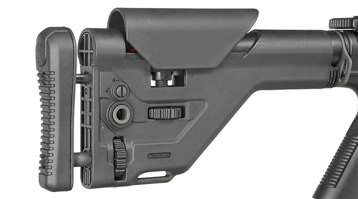 ICS CXP-MMR DMR mit UKSR Precision Stock Vollmetall EBB Mosfet S-AEG 6mm BB schwarz Bild 8