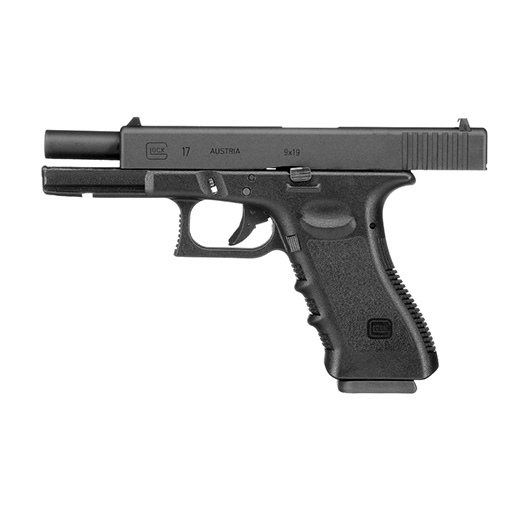 GHK Glock 17 Gen. 3 CNC Aluminiumschlitten GBB 6mm BB schwarz Bild 2