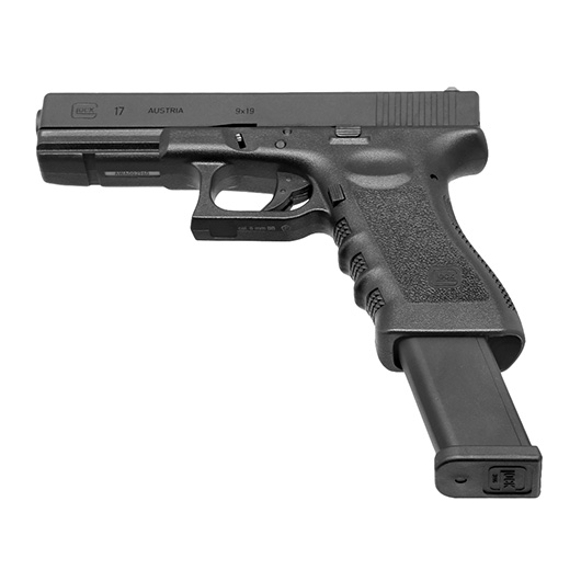 GHK Glock 17 Gen. 3 CNC Aluminiumschlitten GBB 6mm BB schwarz Bild 5
