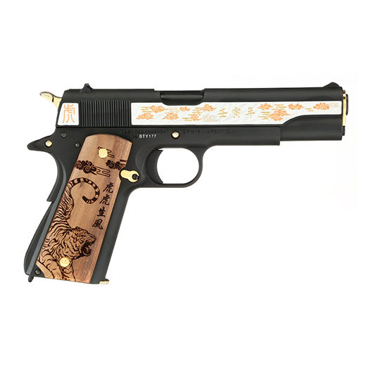G&G GPM1911A1 Year Of The Tiger 2022 Vollmetall 6mm BB schwarz inkl. Holzschatulle Limited Edition Bild 3