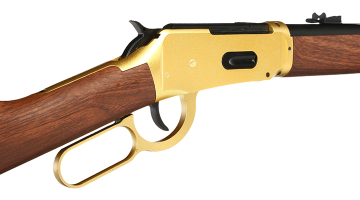 Double Bell M1894 Western Rifle mit Hlsenauswurf Vollmetall CO2 6mm BB gold - Holzoptik Bild 9