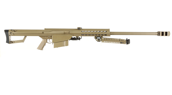 Snow Wolf Barrett M82A1 Vollmetall Bolt-Action Snipergewehr Springer 6mm BB Tan Bild 2