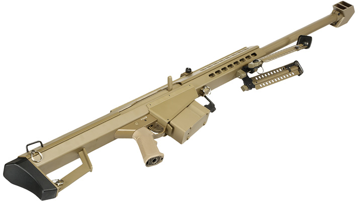 Snow Wolf Barrett M82A1 Vollmetall Bolt-Action Snipergewehr Springer 6mm BB Tan Bild 4