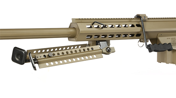 Snow Wolf Barrett M82A1 Vollmetall Bolt-Action Snipergewehr Springer 6mm BB Tan Bild 6