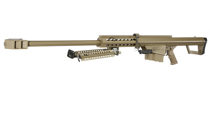 Snow Wolf Barrett M82A1 Vollmetall Bolt-Action Snipergewehr Springer 6mm BB Tan Bild 7